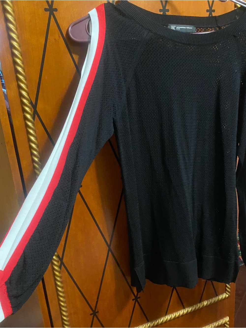 Retro INC open shoulder jersey top